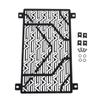 Cooler Grille Guard Motorcycle Radiator Protector Black Aluminum for Kawasaki Ninja400 Ninja250 2018 2019