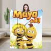 Плед «Пчелка Майя» Супертеплый Смешной Плюшевый Постельное белье Пледы для Дивана Кресла Дивана Кровати Авиаперелетов Фланелевый Покрывало Покрытие для Кровати