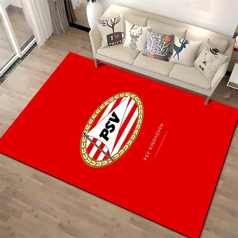 PSV Eindhoven Emblem Design Rug Non-slip rug suitable for living room and bedroom sofas