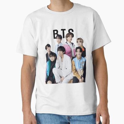 Летняя мода 2026 Модная футболка Мужчины Женщины Винтажный топ_Фанат BTS, BTS VOGUE_ Классическая футболка на продажу