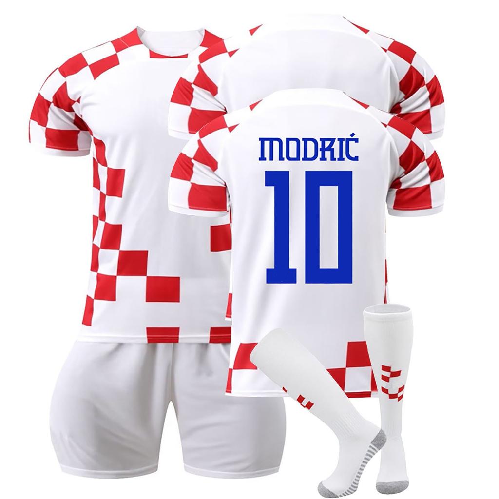 2223 Croatia Home Football Jerseys Shorts Socks Set New Season Shorts Socks Adult Sizes Outfits