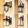 Antique Style Outdoor Waterproof Hexagonal Wall Sconce