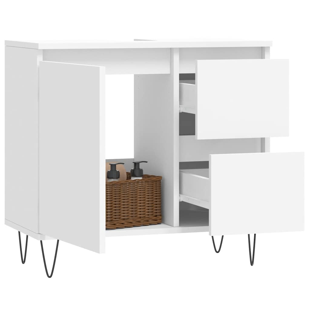 Bathroom Cabinet White 65 x 33 x 60 cm Particleboard
