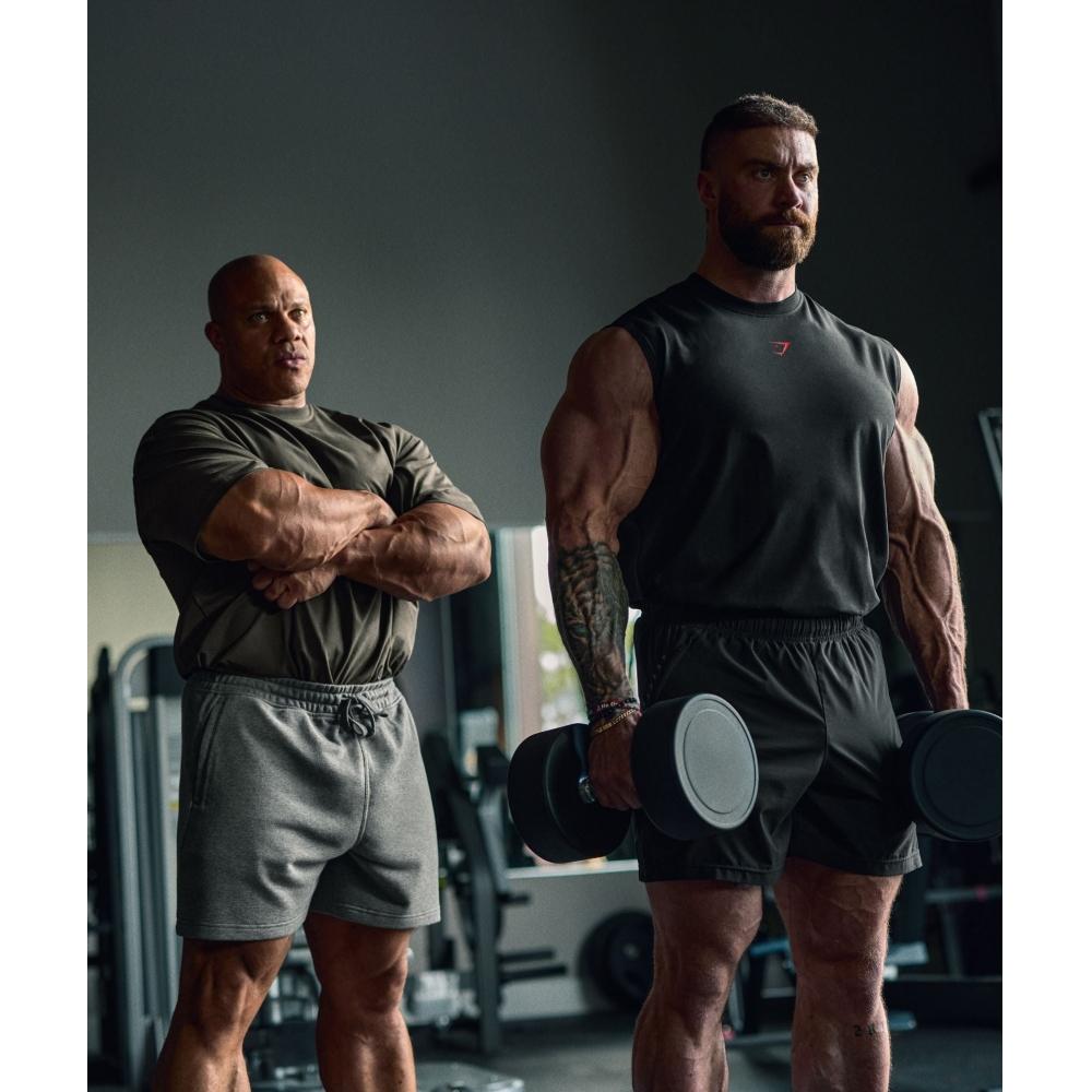 Gymshark Резервуар отключения питания Черный Кондиционер Красный A2c9m Bc1d