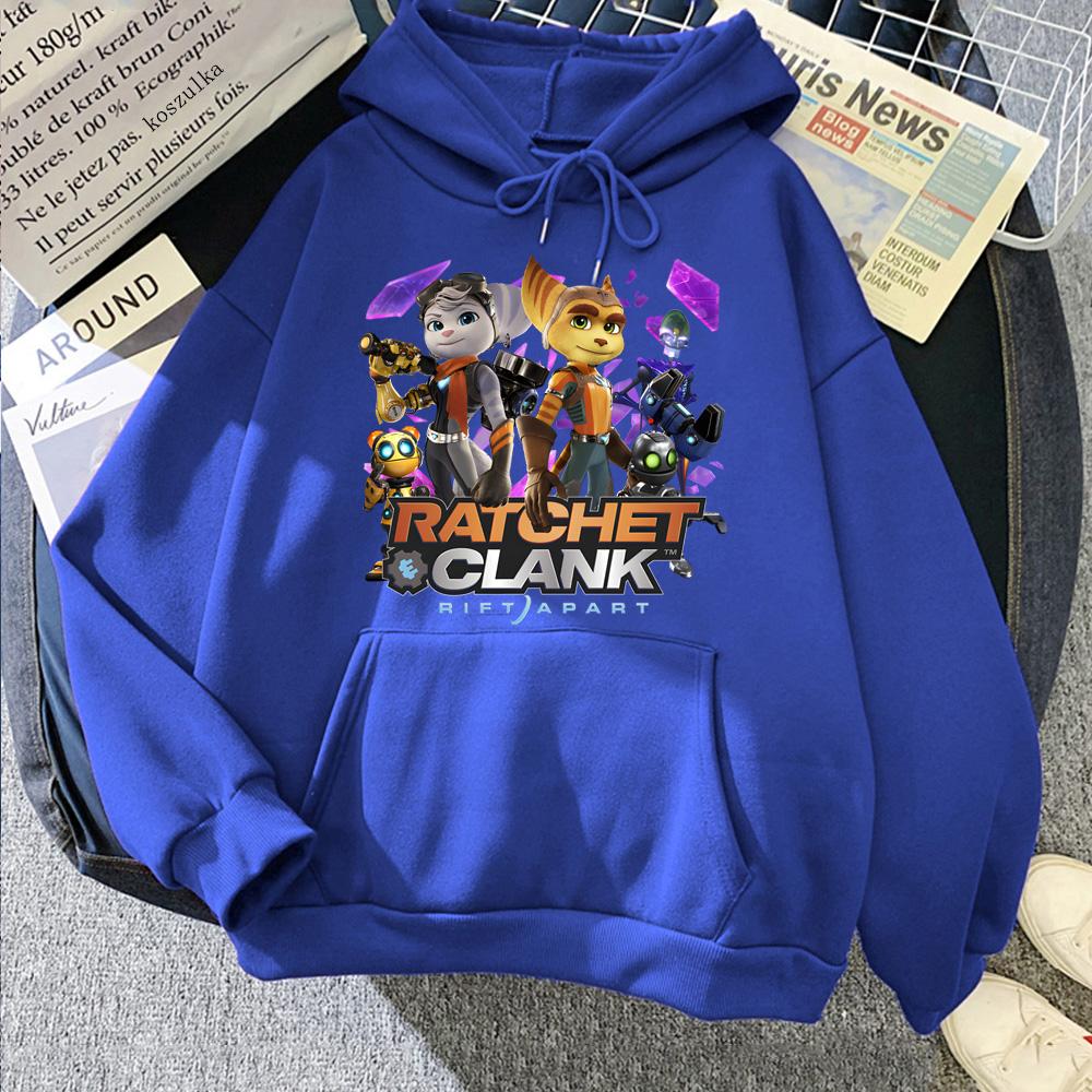 Толстовки с капюшоном для игры Ratchet & Clank Rift Apart, повседневная удобная одежда, высококачественная толстовка на осень/зиму