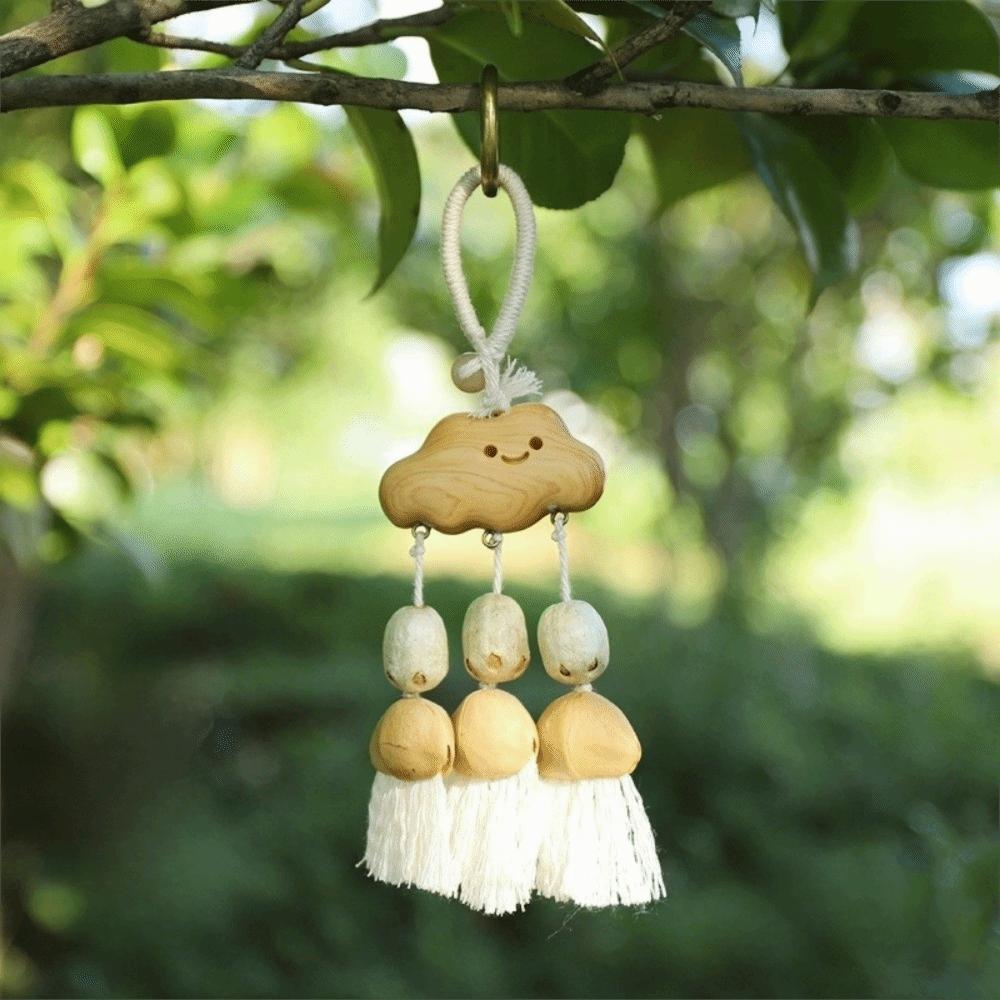 Portable Decor Bell Bag Charm Soothing Sound Natural Fruit Shell Bag Pendant Holiday Gifts