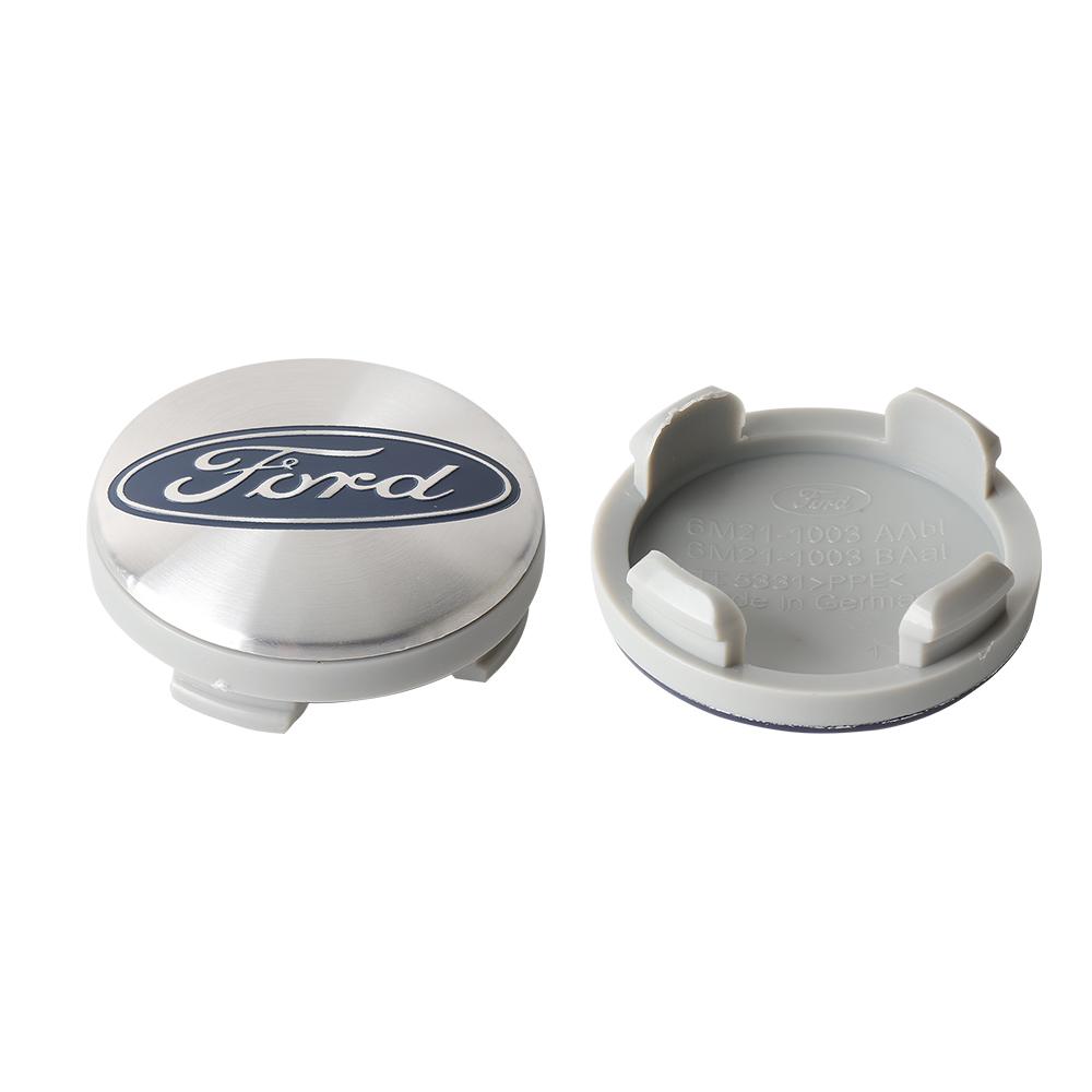 AJI1 4Pcs Ford Car Wheel Center Cap Rim Cover Accessories For Ford Kuga S-MAX MK7 F150 Mondeo RS Fusion Focus Mustang Shelby Stracing
