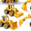 Наборы строительной техники для малышей Симуляция Включают 4 транспортных средства Пазл Детская разборная игрушечная машинка