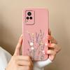 Чехол для VIVO V21 4G 5G Милый Кот Мультяшный Новый Стиль Дизайна Узор Жидкий Силикон Чехол Для VIVOV21 V 21 4G 5G Популярный Funda