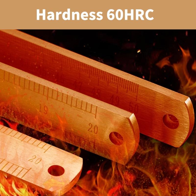 Precisions Crafted Stainless Steel Measuring Tool Ruler with Nonslip Back Suitable for Professional Architects Engineers