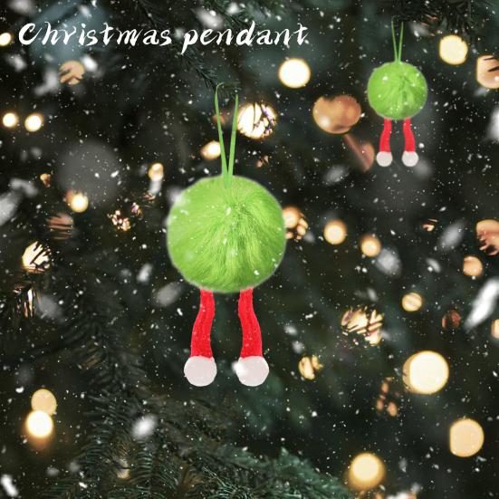 6 шт. Подвеска на елку Поразительный дизайн Пушистый Рождественский пушистый шар Украшение Подвесное украшение Сезонные домашние акценты
