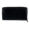 GUCCI 575988 Zip Around Interlocking G leather Purse black leather Used