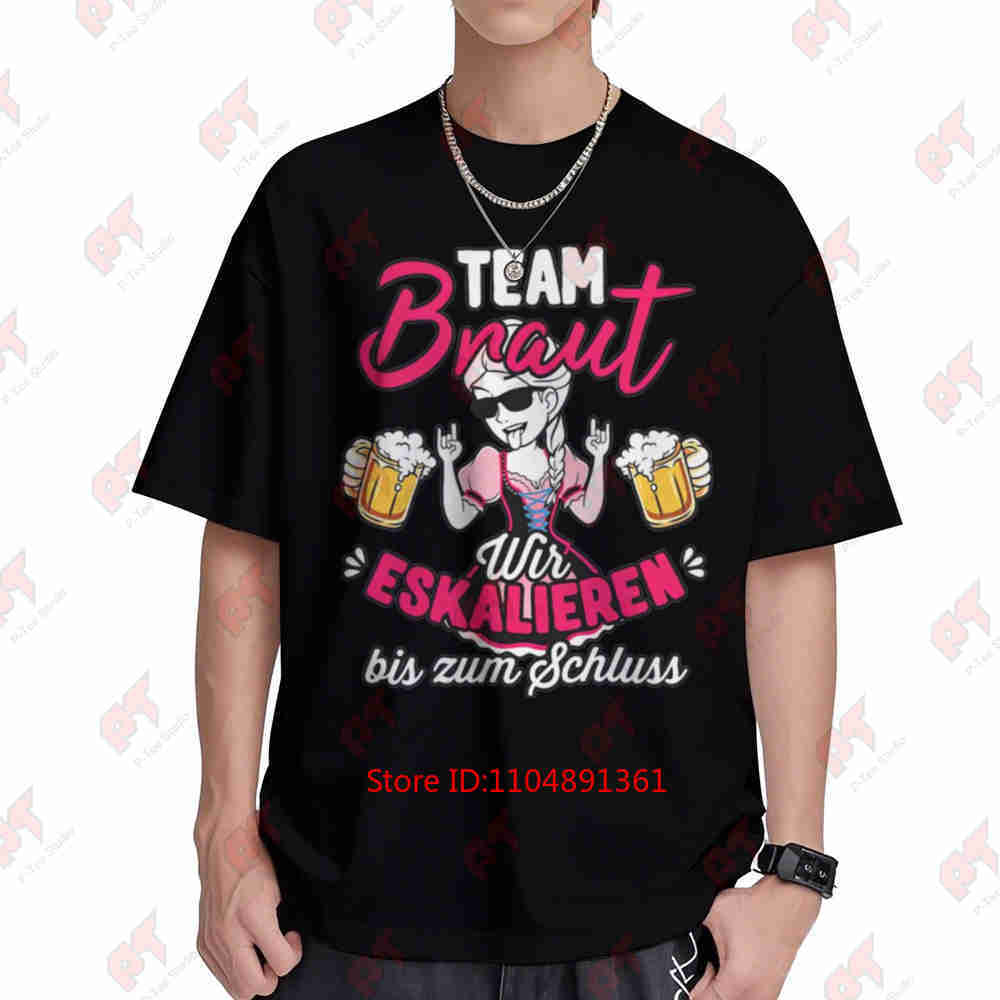 Team Bride Jga Poltern Hen Party Short Sleeve Tee 100 Cotton TShirt