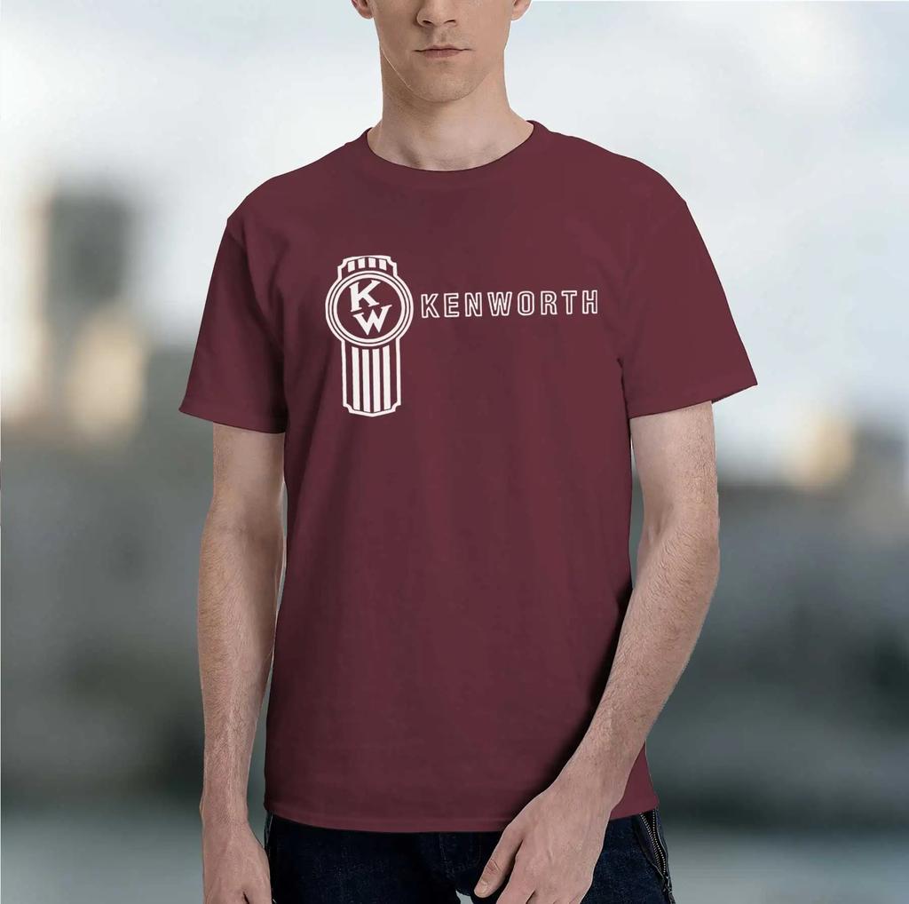 Kenworth Truck logo 2026 fashion heavyweight hot selling retro printed pattern fun round neck T-shirt for daily comfort