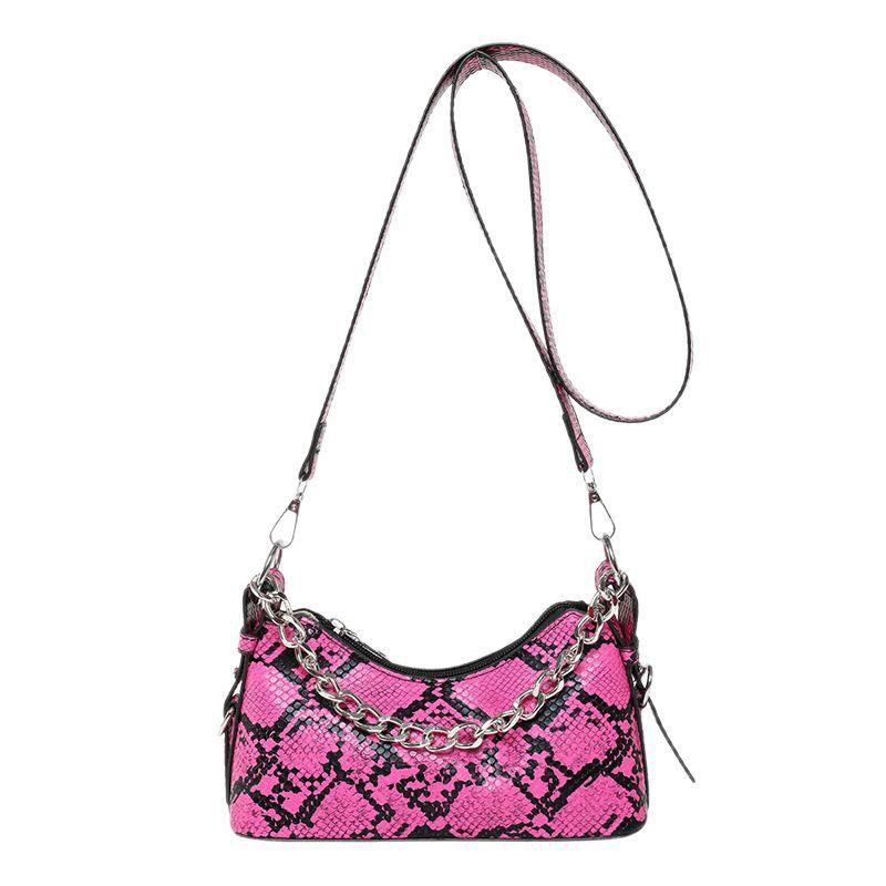 Snakeskin Pattern Fashion Bag Women's New Versatile Shoulder Messenger Bag