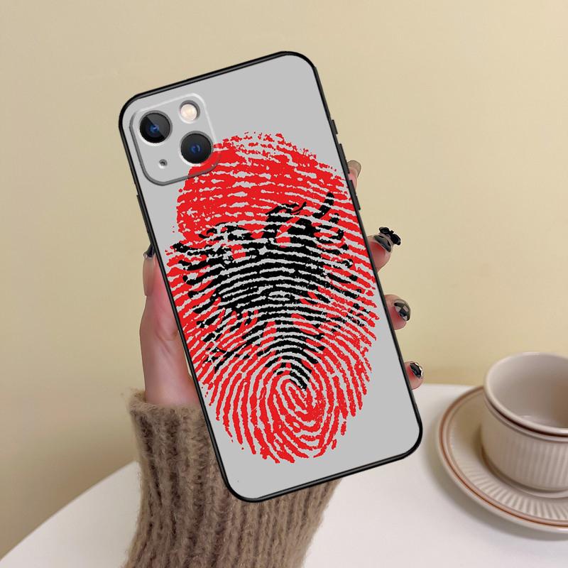 Чехол для телефона с флагом Албании для iPhone 16 Pro Max 14 13 12 11 15 17 Pro Max mini Plus 16e 17 Air Cover Funda