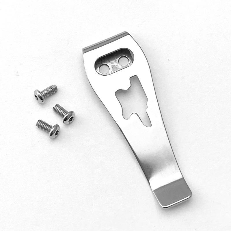 1 шт. Зажим из нержавеющей стали для карманного ножа, поясной зажим, ручка складного ножа, аксессуары для самостоятельного изготовления с 3 винтами