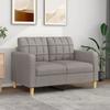 VidaXL 2-Seater Sofa Taupe 120 Cm Fabric, Sofa, Upholstered Sofa, Living Room Seating, Loveseat, Living Room Sofa, Sofa At 359090
