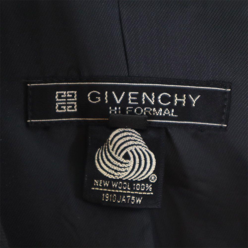 Givenchy Шерстяной приталенный пиджак 90-х 12 черный HI FORMAL Формальный Старый Винтажный Женский Б/у
