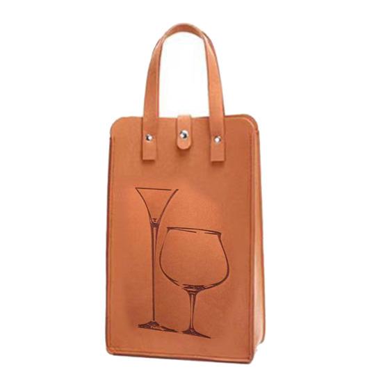 Подарочный пакет для вина. Большая несущая способность. Толстая длинная ручка. Многоразовые прочные швы. Предотвращение падения. Двойные бутылки. Праздник, свадьба, шампанское, пиво.