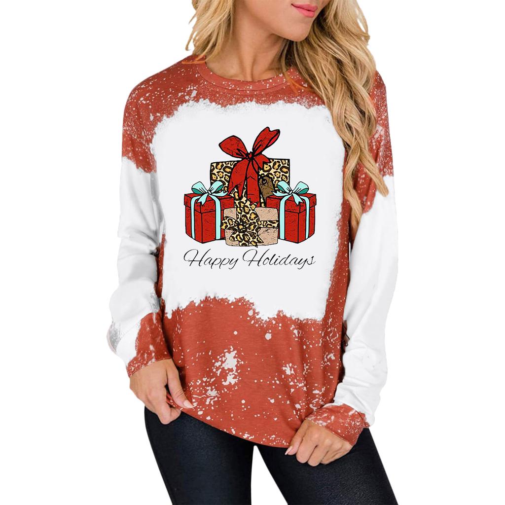 Trendy Horse Print Womens Sweatshirt Comfortable Long Sleeve Crew Neck Pullover for Fall & Winter Stylish Casual Wear