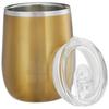 Кружка-тамблер из нержавеющей стали | Кофейная кружка | Двойные стенки, непротекающая кружка-сиппер с крышкой для горячих и холодных напитков | Одобрено BIS | 300 мл (Золотая отделка)