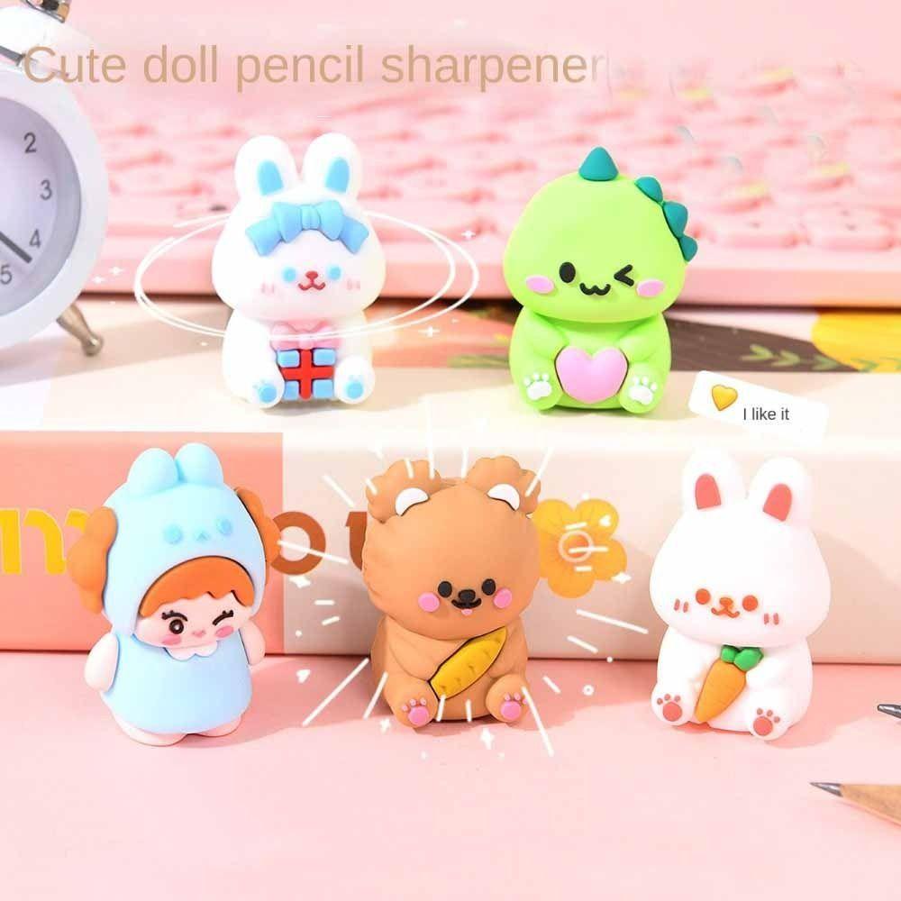 Cute Pencil Sharpener Portable Silicone Sharpener Pencil Sharpening Tool Back To School Supplies