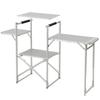 Collection Rack Camping Outdoor Foldable Easy To Assemble Heat and Drip Resistant Lightweight Compact Silver Neo Multi Stand Wide [Campers Yamazen]