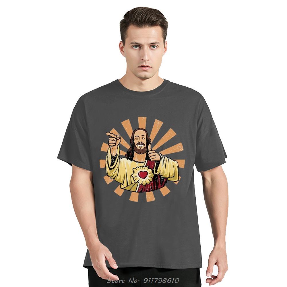 Винтажная футболка Buddy Christ 90-х годов, крутой Иисус, религиозная, христианская, для фитнеса, распродажа, унисекс, футболка с О-образным вырезом