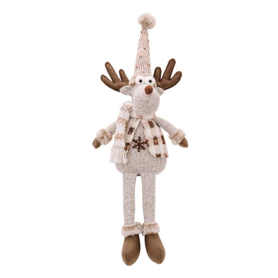Рождественские украшения для кукол Снеговик Лось Длинноногий плюшевый игрушка Рождественские украшения Мягкая кукла Подарок для детей Друзья Семья
