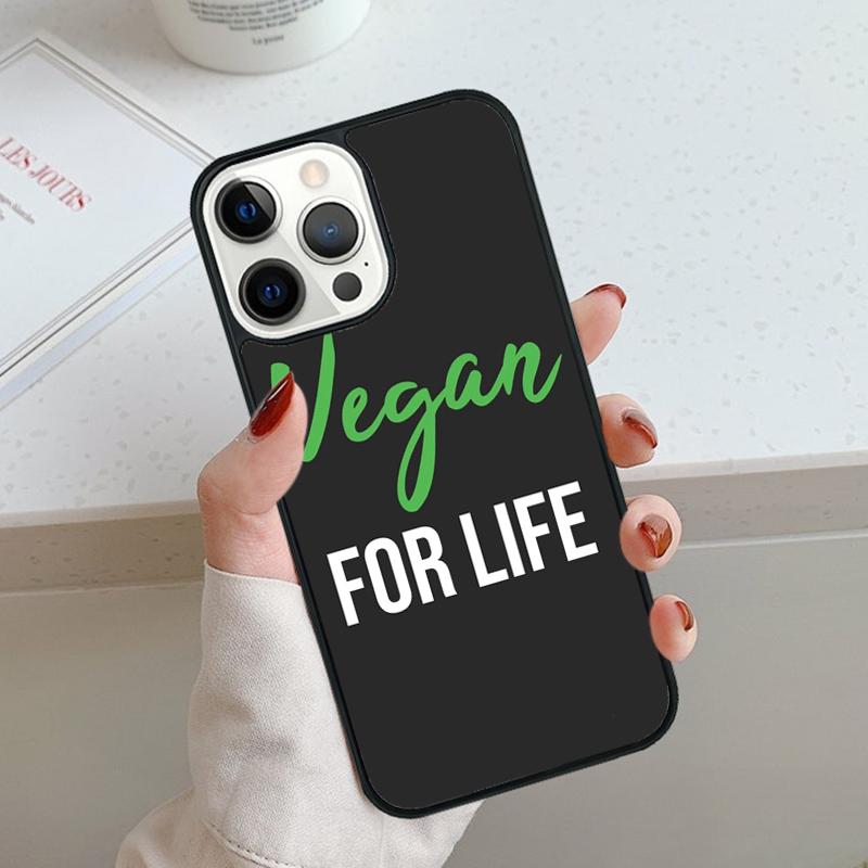 Vegan Vegetarian Phone Case For iPhone 17 Air 11 12 13 14 15 16 Pro Max Cover For iPhone 17 Air Max Plus Coque Shell
