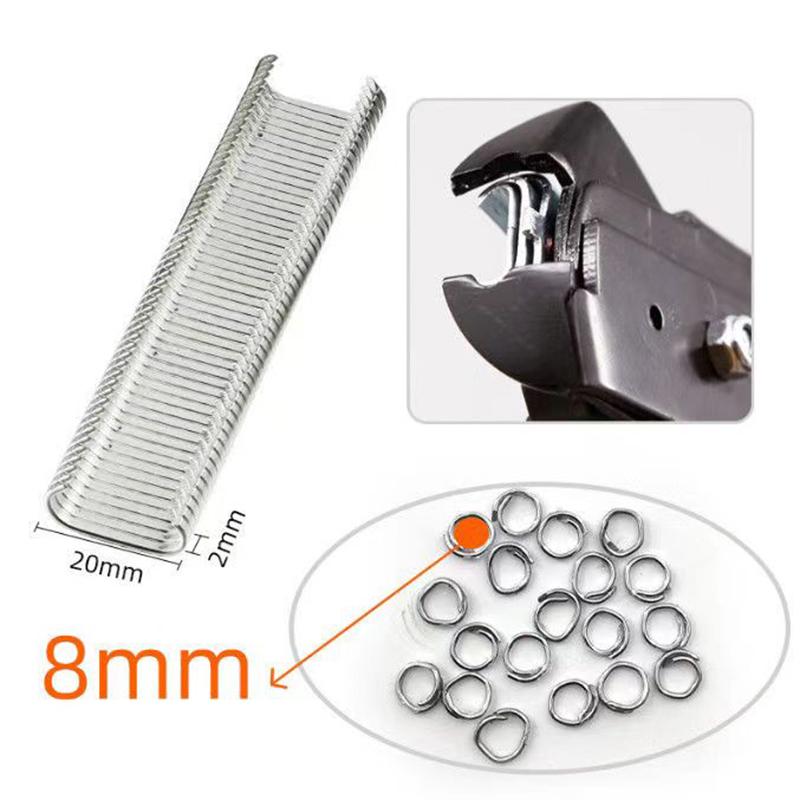 Клемма для установки клетки для животных и гвозди типа C Клемма для клетки для животных Клетка для курицы, свиньи, птицы, питомца Аксессуары Оборудование для установки