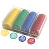 160pcs Plastic Poker Chips Value 10 20 50 100 Large Numbers for Tokens Coins Board Game Chips