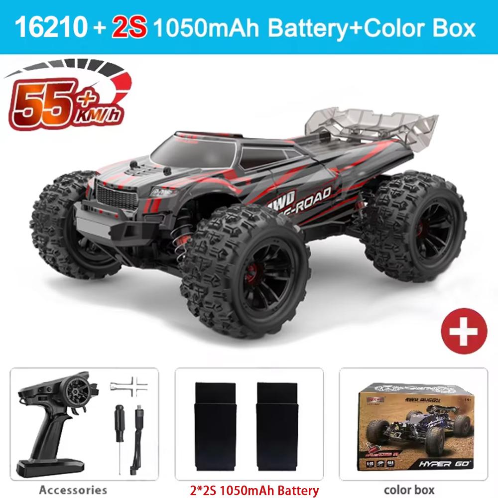 Радиоуправляемая машина MJX 16208/16209/16210 2.4G 4WD с пультом управления Внедорожник Бесколлекторный Высокоскоростной Гоночный Скалолазный Гусеничный 2S 3S Аккумулятор