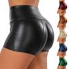 Женские модные сексуальные цветные шорты из искусственной кожи, блузки, шорты