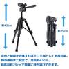 Velbon Pole Pod EX AZ Monopod 4-Section 2-Section Legs Lever Lock 23mm Diameter Aluminum Compact 3-Way Head Quick Shoe Single Use