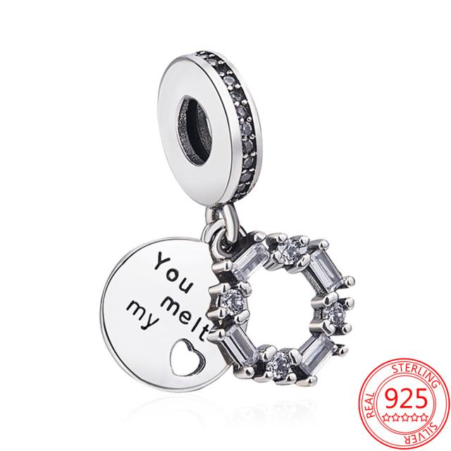 Ювелирные изделия S925 из настоящего серебра 925 пробы, друзья — это семья, которую вы выбираете, подвеска с подвесками, оригинальный модный браслет с подвесками 3 мм