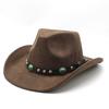 Jazz Hat Men'S And Women'S Outdoor Sunscreen Thermal Hat Travel Knight Hat Western Cowboy Hat