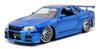 Kyosho Jada Toys Серия Форсаж Nissan Skyline Синий Готовая Модель JADA97173 и 1/24 F&F GT-R (Р34) (Брайан)
