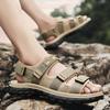 Fashion Men Sandal Casual Fashion Sandals Summer Outdoor Soft Non-slip Wear-resistant Beach Shoes Webbing Upper Two-wear Sandals