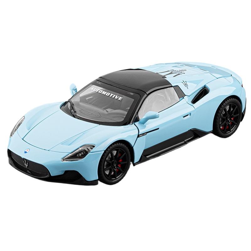 1/24 Мазерати MC20 Кабриолет Сплав Трассовый Гоночный Автомобиль Модель Литье под Давлением Металл Спортивный Автомобиль Модели Транспортных Средств Звук и Свет Детская Игрушка Подарок