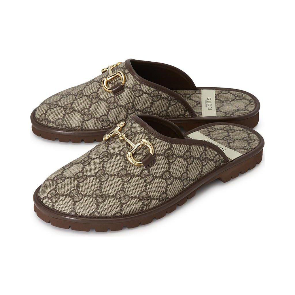 Gucci Gg Домашние тапочки Бежевый холст 655571 96G60 9762