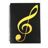 LUYING A4 Size Music Sheet File, 2-Sided, Writable, 30 Sheets60 Pages, Write-On Design, Double-Sided, for Brass Band and Piano, Clear File Storage