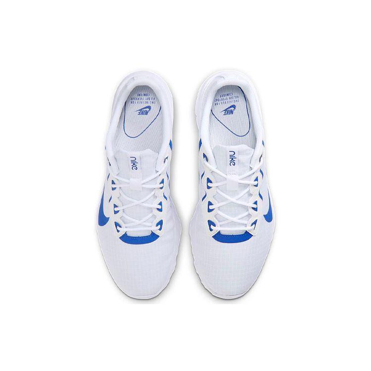 Nike Исследуйте Strada Sports Универсальные Амортизирующие Нескользящие Низкие Марафонские Кроссовки Мужские кроссовки Бело-синие CD7093-103