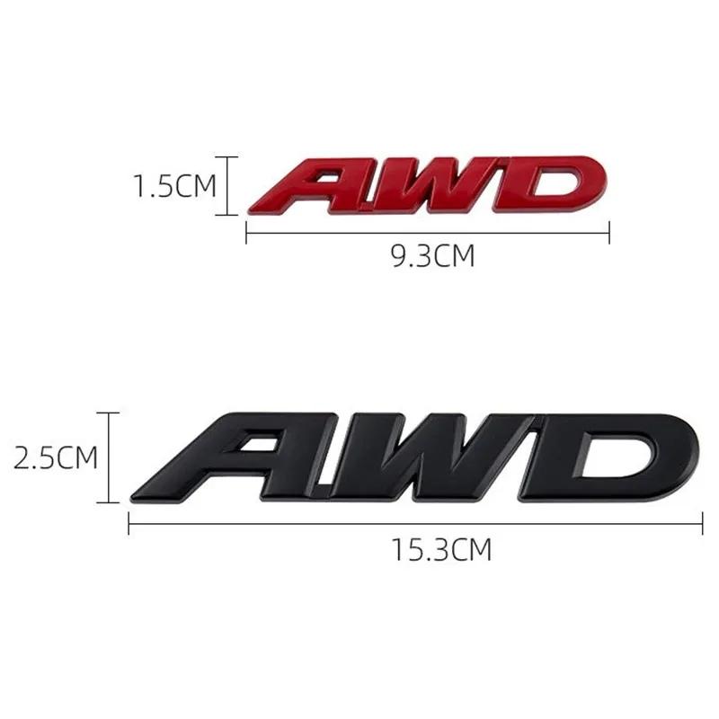 3D Metal AWD Logo Universal Car Emblem Fender Badge Trunk Decal Sticker For VW Toyota Honda CRV XRV MAZDA 4WD SUV 4x4 Off Road zs9