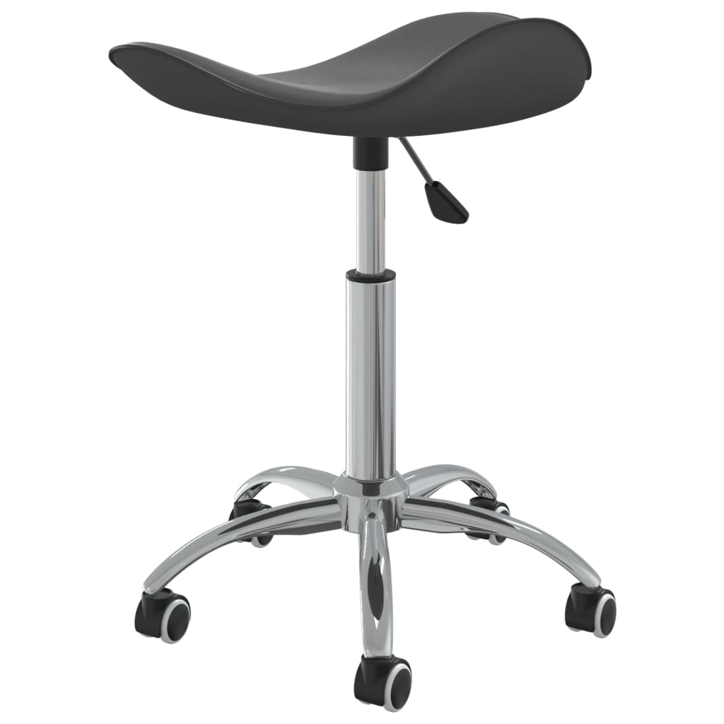 Office Chair Gray Faux Leather