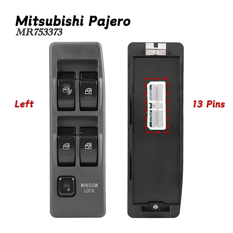 MR753373 For Mitsubishi Pajero Montero V31 V32 1990-2003,Front LHD Power Electric Window Control Switch,OE MR731813 MB781916