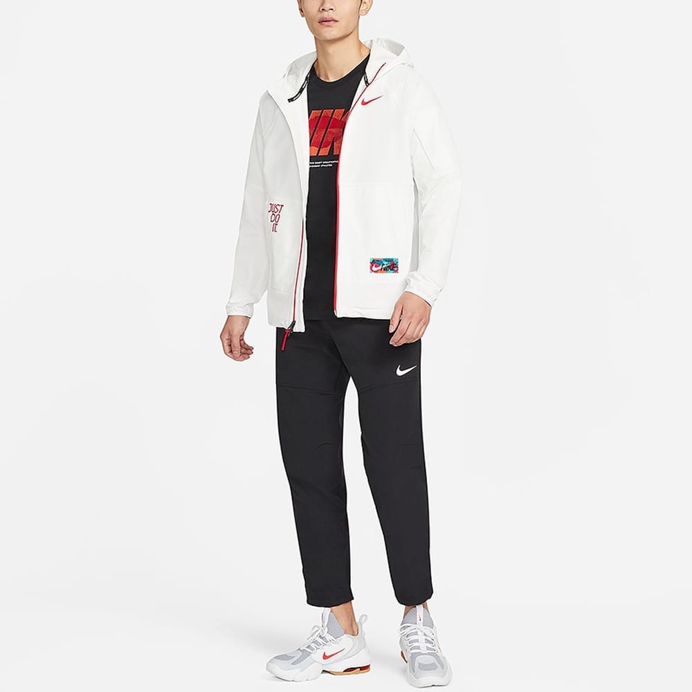 Nike Коллекция CNY Куртки Мужские Белые С капюшоном Умеренные Другие FD4063-121
