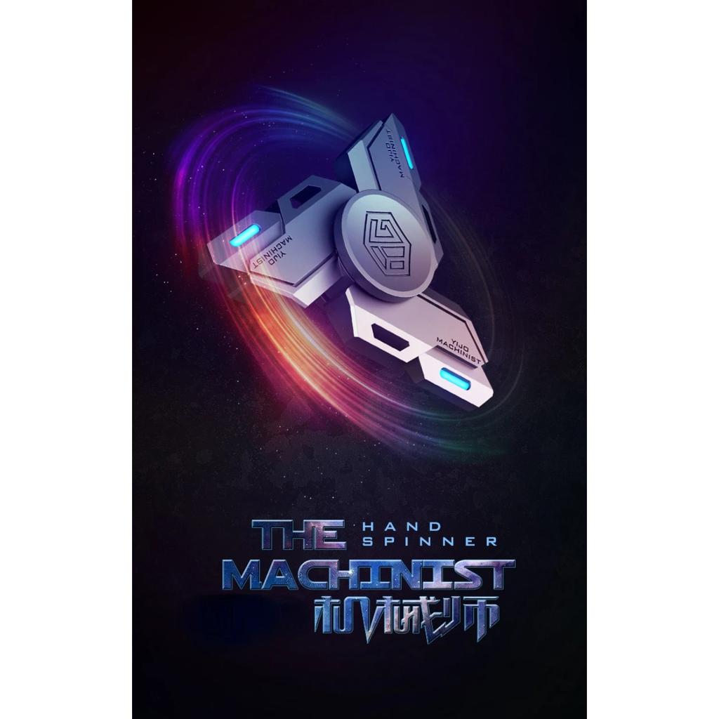 Fingertip Gyro Luminous Metal Alloy Smart Fidget Spinner Desk Hand Stress Relief Toys for Adults