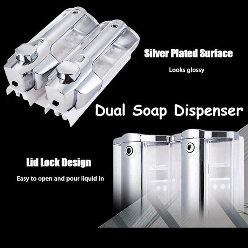350 мл дозатор мыла для рук, шампуня, настенное крепление, дозаторы жидкости для душа, контейнеры для ванной комнаты, туалета